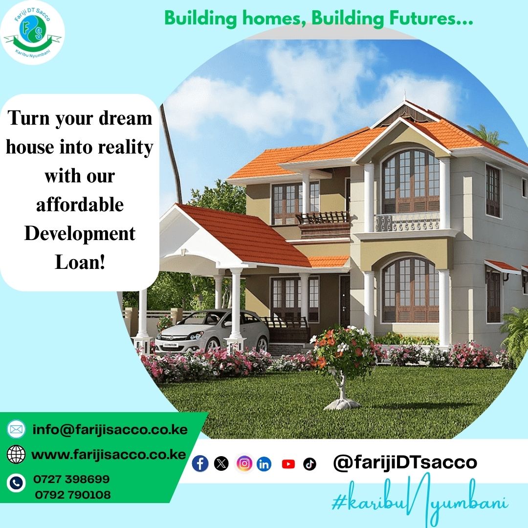 farijisacco_ltd's tweet photo. Building Homes, Building Futures...
@SaccoTrend @SASRA_ke @kuscco 
#KaribuNyumbani #farijisacco https://t.co/2Q6ind0H92
