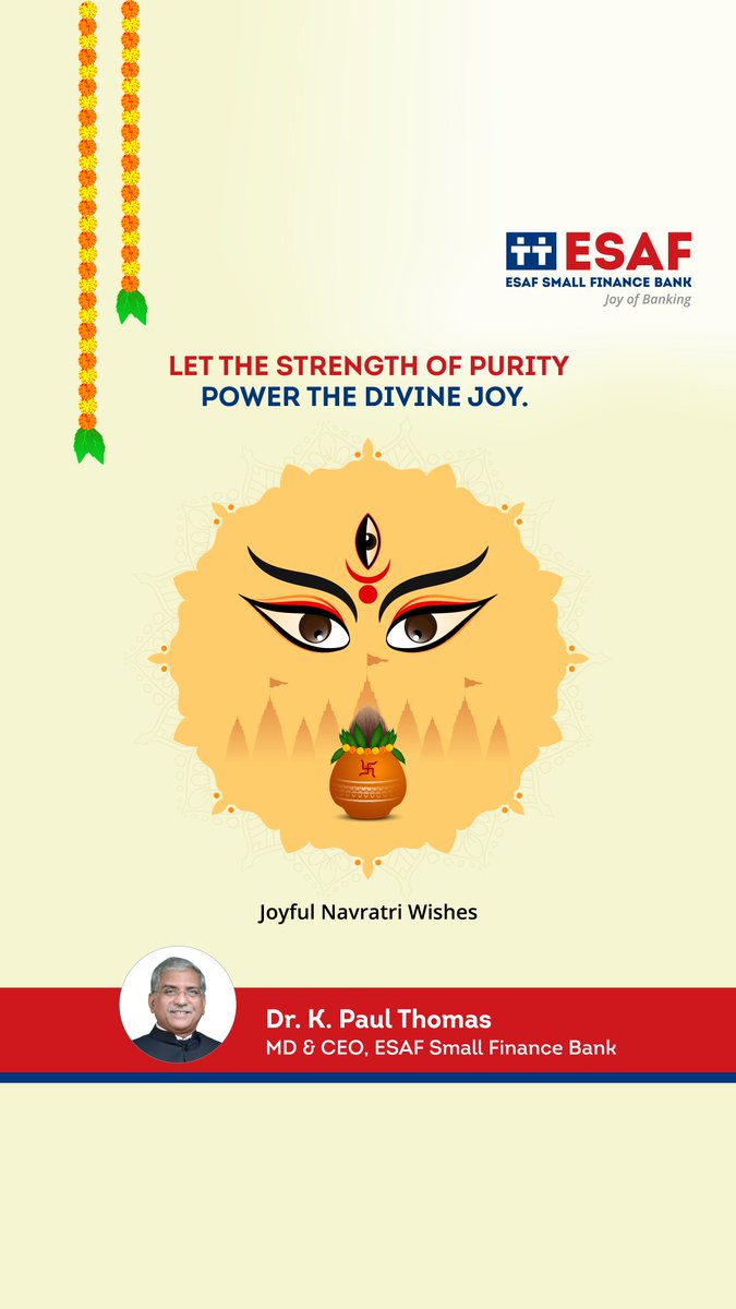 On this auspicious day marking new beginnings, let the strength of purity power the divine joy in all of us. Wishing you a prosperous and blissful Navratri!

#Navratri2025