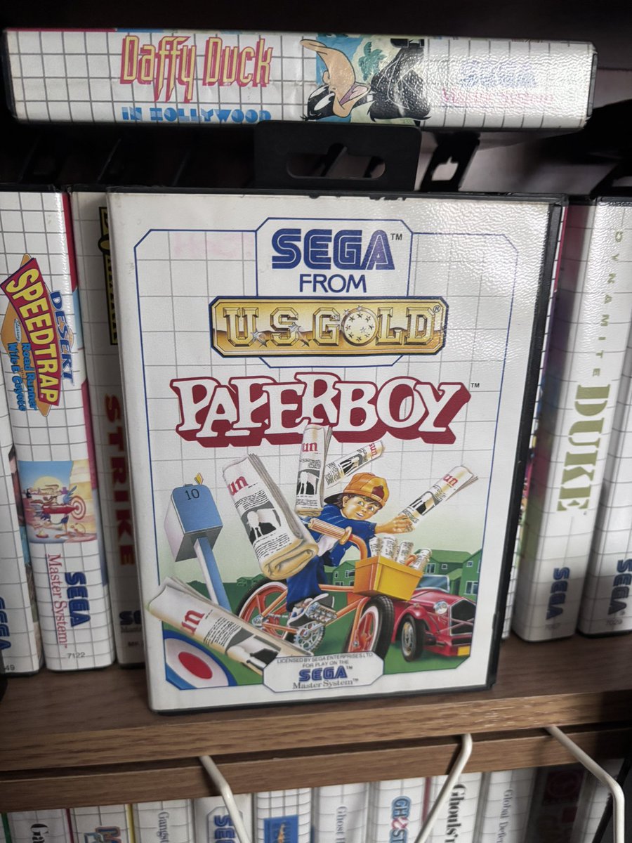 Andrewsccll's tweet photo. #MasterSystemMonday I tweet Paperboy. Big upgrade for me from monocolors of ZX Spectrum for the isometric gameplay. Frustrating at times. Rewarding to get subs for newspapers up. https://t.co/zazXewPOzd