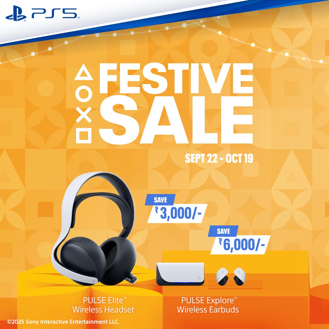 GamesTheShop's tweet photo. Level up your gaming audio at home 🏠 and on the go with the PULSE Explore wireless earbuds & PULSE Elite wireless headset.
🔥 ₹3,000 OFF Pulse Elite
🎉 ₹6,000 OFF Pulse Explore
Hurry, limited stocks!
Grab now: https://t.co/mH3HJX64x8
#FestiveSale #GamingDeals #GameTheShop https://t.co/MlfpZV1nIk