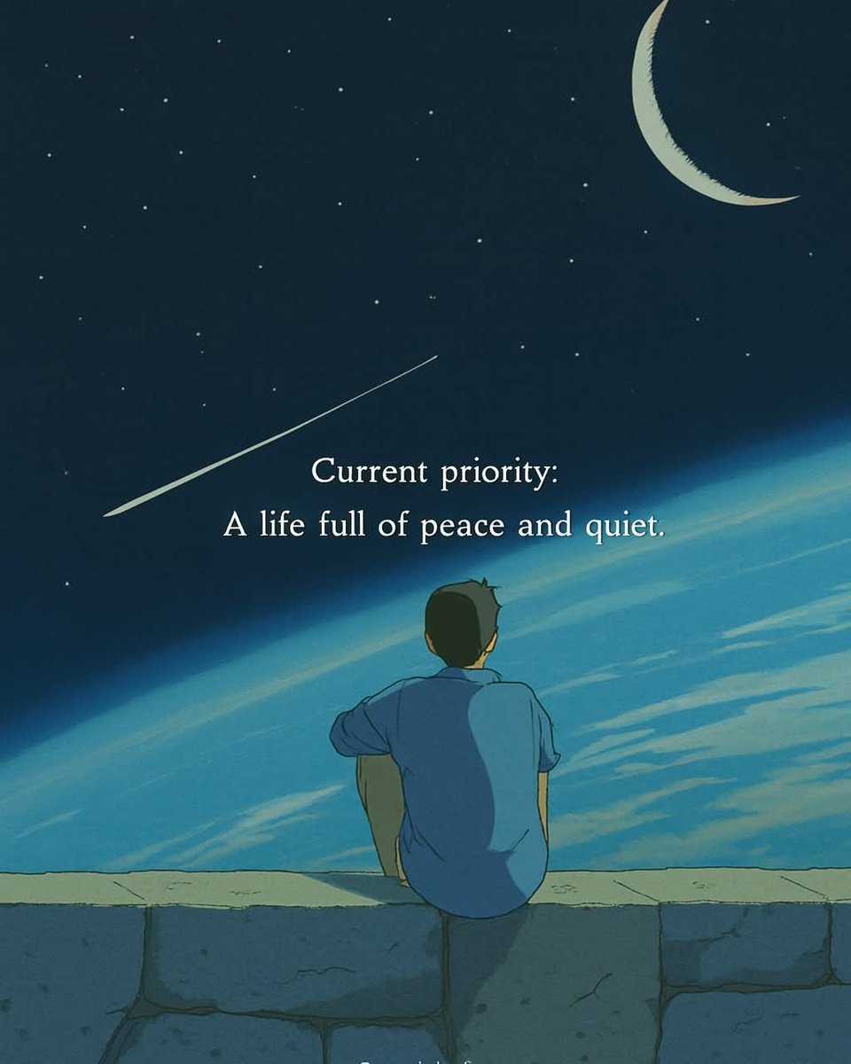 That's all I need right now, just some peace and quiet.