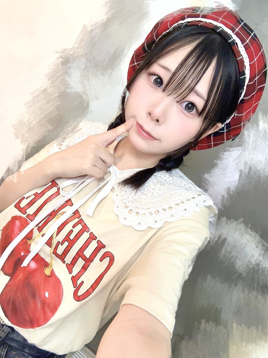 愛野えりコラボ　しまロリ　L ジャケット　赤　ベレー帽　赤 愛野えりコラボ しまロリ L ジャケット 赤 ベレー帽 赤 とうふや