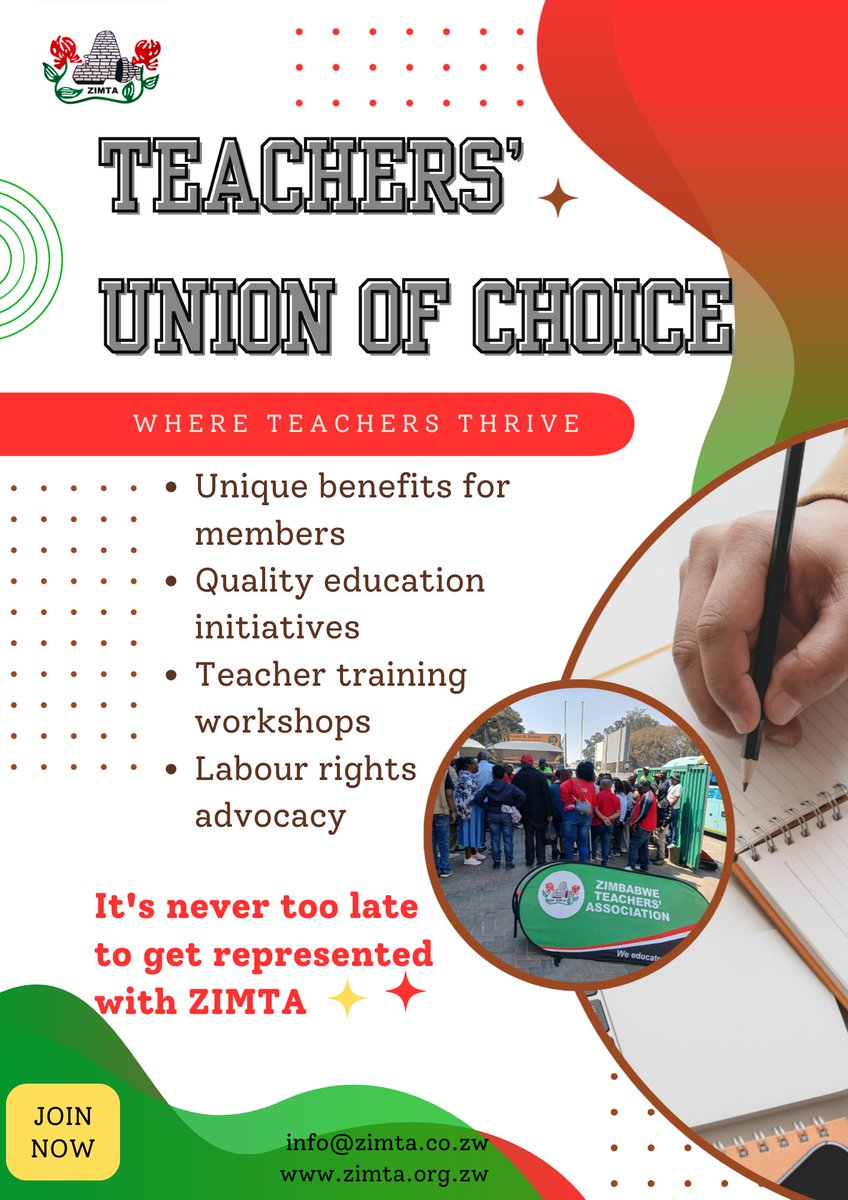 Its never too late to join ZIMTA. Members are content with our offers.
#zimta4teachers #educationforall