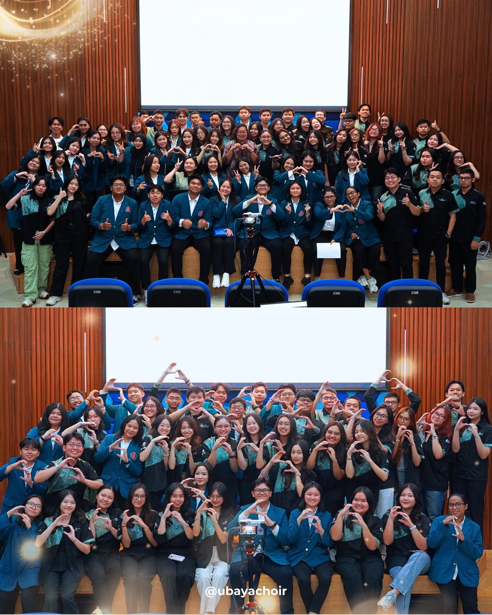 PS_Ubaya's tweet photo. UBAYA CHOIR REPORT]
Pada hari Sabtu, 13 September 2025 UKM Paduan Suara Universitas Surabaya telah melakukan Serah Terima Jabatan dari Kepengurusan Periode 2024/2025 kepada Kepengurusan Periode 2025/2026✨️ 
Selamat Mengemban Tugas💪
#UBAYAChoir
#KabinetSuvarna https://t.co/zpGjuwLNj3