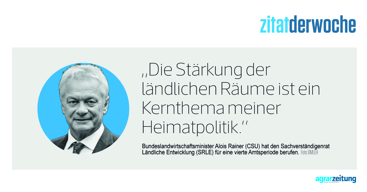 #Bundeslandwirtschaftsminister #Alois Rainer #Bundesregierung #BMLEH #Sachverständigenrat Ländliche Entwicklung (SRLE) #Ländliche Räume #Landwirtschaft