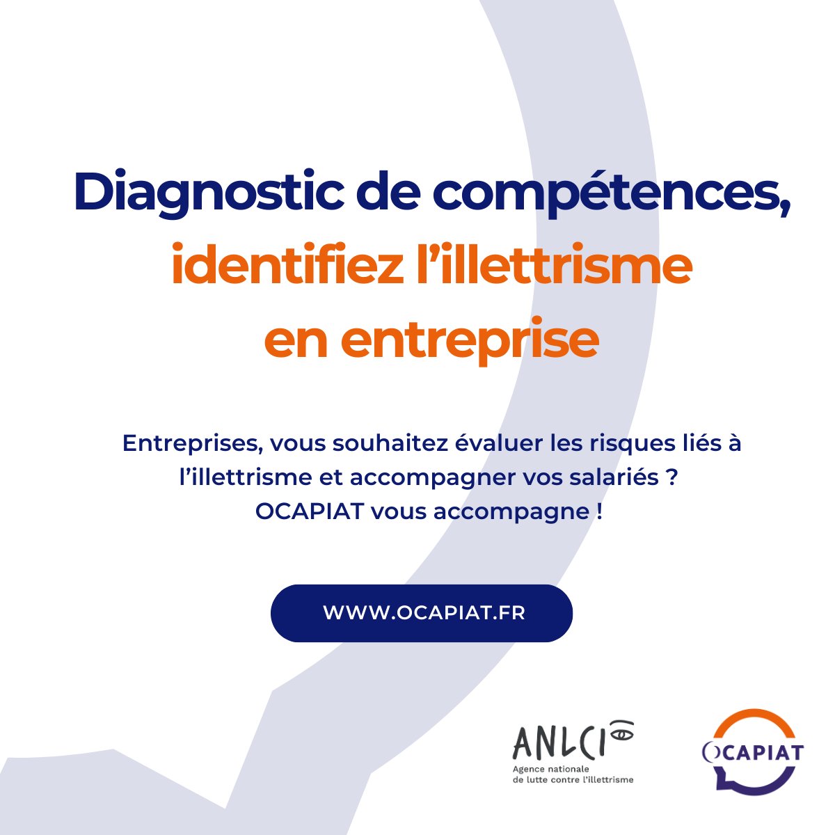👀 L’illettrisme touche 2,5M de personnes en France. Et si votre entreprise était concernée ?

Avec Evagill (outil gratuit de l’ANLCI), identifiez vos risques, mesurez leurs impacts et agissez.

👉 Testez dès maintenant :bit.ly/49445K9

#RH #Compétences #RSE