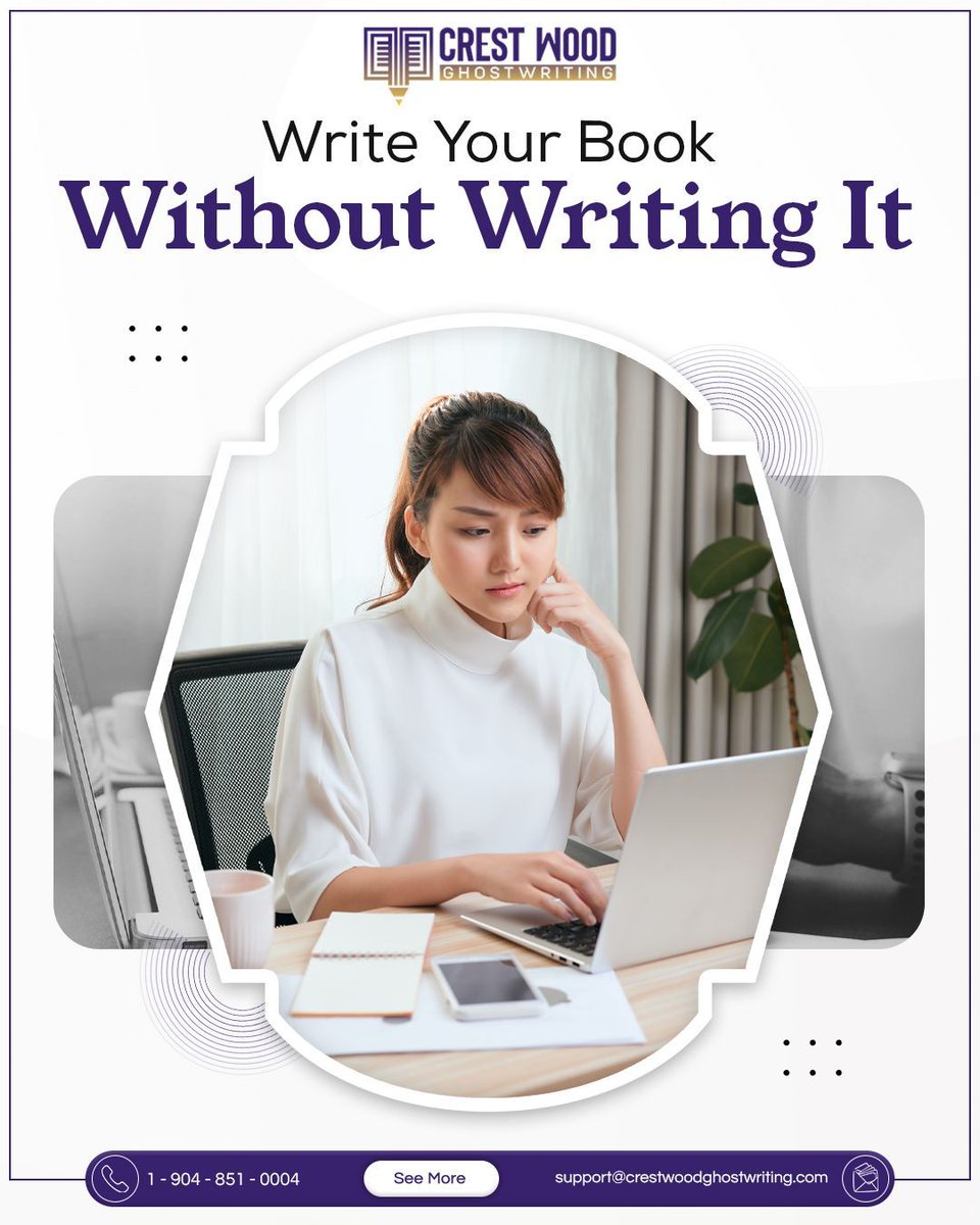 crestwoodghost's tweet image. ✍️ Want a book but don’t have time to write? We do the heavy lifting while you take the credit. Yes, it’s that simple.
🖱️ Let’s create your book: crestwoodghostwriting.com

#CrestWoodGhostwriting #WriteWithoutWriting #GhostwritingMagic #BookCreation #Authors #PublishedAuthor #Books