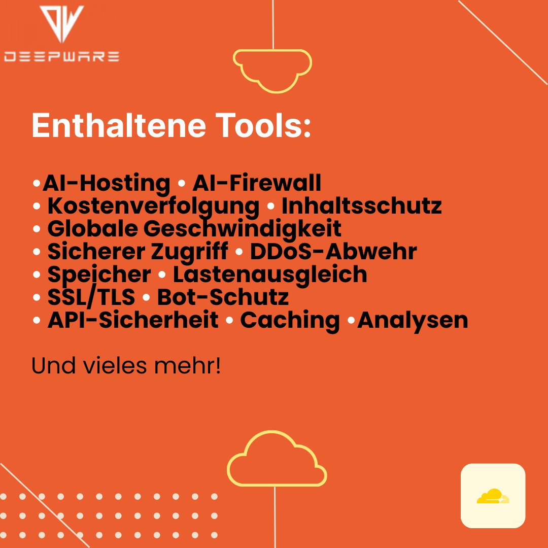 deepwaremunich's tweet photo. Cloudflare AI Suite: Edge-AI in 300+ Städten (<50ms Latenz) mit Workers AI (Llama 2, Stable Diffusion, Whisper). AI Gateway: Kosten, Caching, Fallbacks. Firewall: Stoppt LLM-Missbrauch. Content Shield: Blockiert 200+ AI-Crawler. Moderation, Anomalieerkennung, Publisherschutz. https://t.co/Njy5TWCyuK