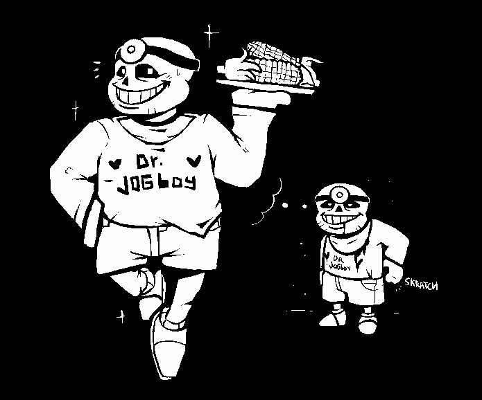 Jbug Sans Sans as Dr. Jogboy #undertale10thanniversary