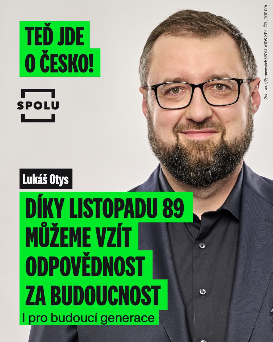 Politika nemá být kariérní vrchol, ale služba. V rozhovoru mluvím o tom, proč jsem vstoupil do politiky, co pro mě znamená Karlovarský kraj a proč je listopad 1989 stále zdrojem motivace. Svoboda není samozřejmá – je to závazek.

👉 Článek zde: top09.cz/co-delame/medi…