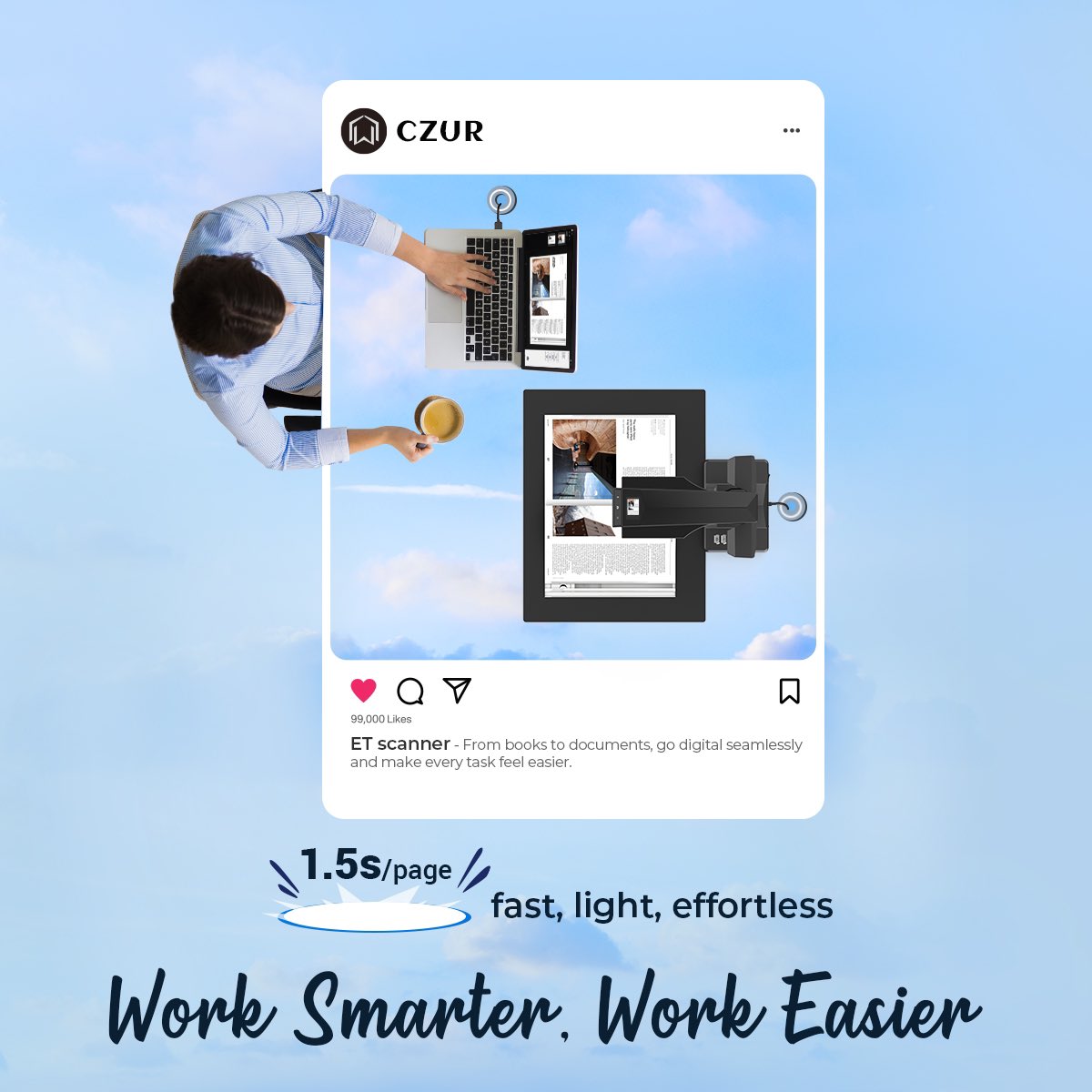 CZUROfficial's tweet image. ✨ From books to documents, digitize in just 1.5s/page!
Fast, light, and effortless — the CZUR ET Scanner helps you work smarter, not harder. 🚀📚

Learn more: shop.czur.com/products/etsca…

#CZUR #bookscanner #documentscanning #digitallife