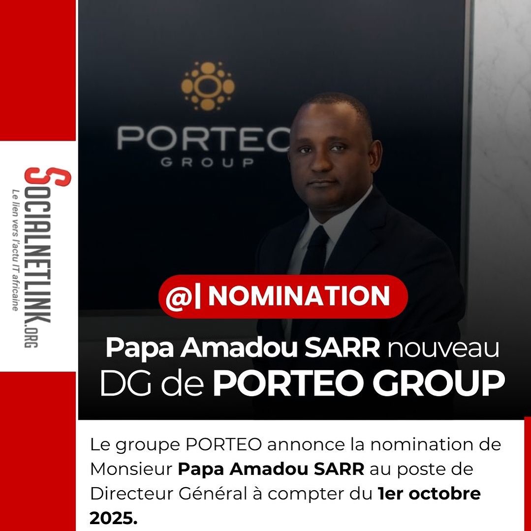 🚨 Le Groupe PORTEO nomme Papa Amadou SARR DG dès le 1er oct. 2025.
Ex-AFD, ex-ministre au Sénégal, passé par l’OCDE &amp; la Fondation Gates, il apportera son expertise pour faire de PORTEO un champion panafricain.

#Leadership #Afrique