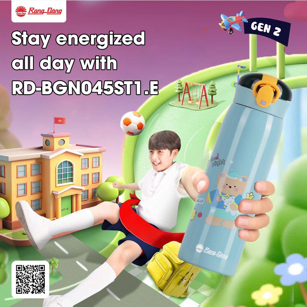 RangDongJsc's tweet image. Stay energized all day with RD-BGN045ST1.E 💧✨
📚 Keeps drinks hot/cold up to 12h
🎒 Compact &amp;amp; backpack-friendly
⚡ Modern style, perfect for Gen Z
👉 Don’t let studying drain your mood – bring Rang Dong with you!
#StudyVibes #GenZStyle #RangDong