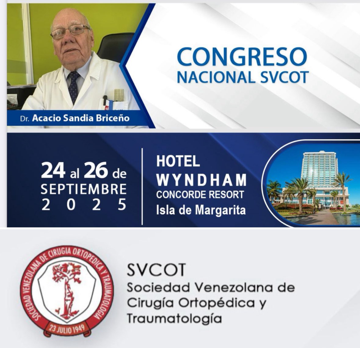 Coming soon… International speaker at the Venezuelan National Congress of Traumatology and Orthopedics