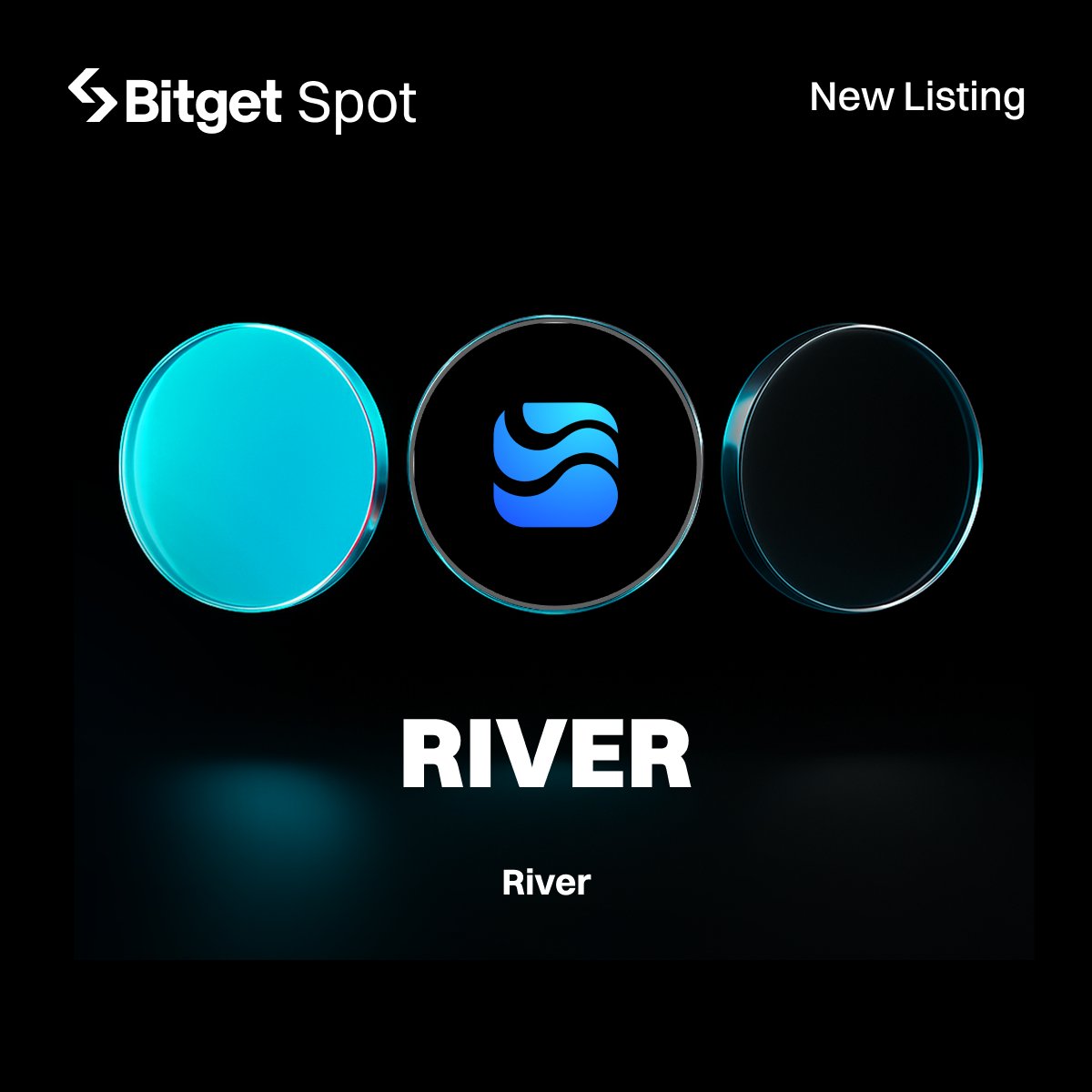 Initial Listing - $RIVER <a href="/RiverdotInc/">River</a>

🔹Pair: RIVER/USDT
🔹Deposit available: now
🔹Trading available: Sep 22, 11:00 AM (UTC)

Details: bitget.com/support/articl…