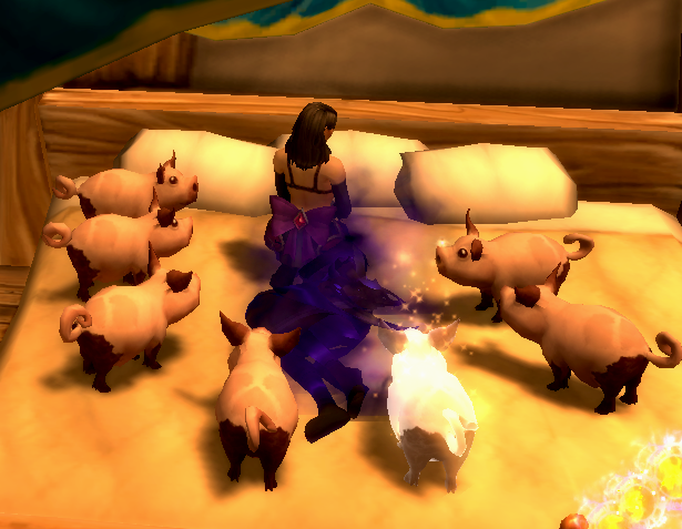 guildies and friends gathered with me today in goldshire lmao