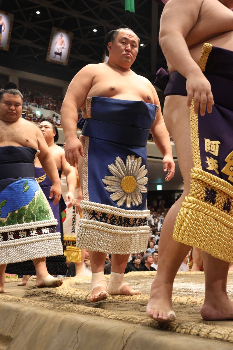 九日目の様子＞ 幕内土俵入り 玉鷲 霧島 #sumo #相撲 #九月場所 #秋場所