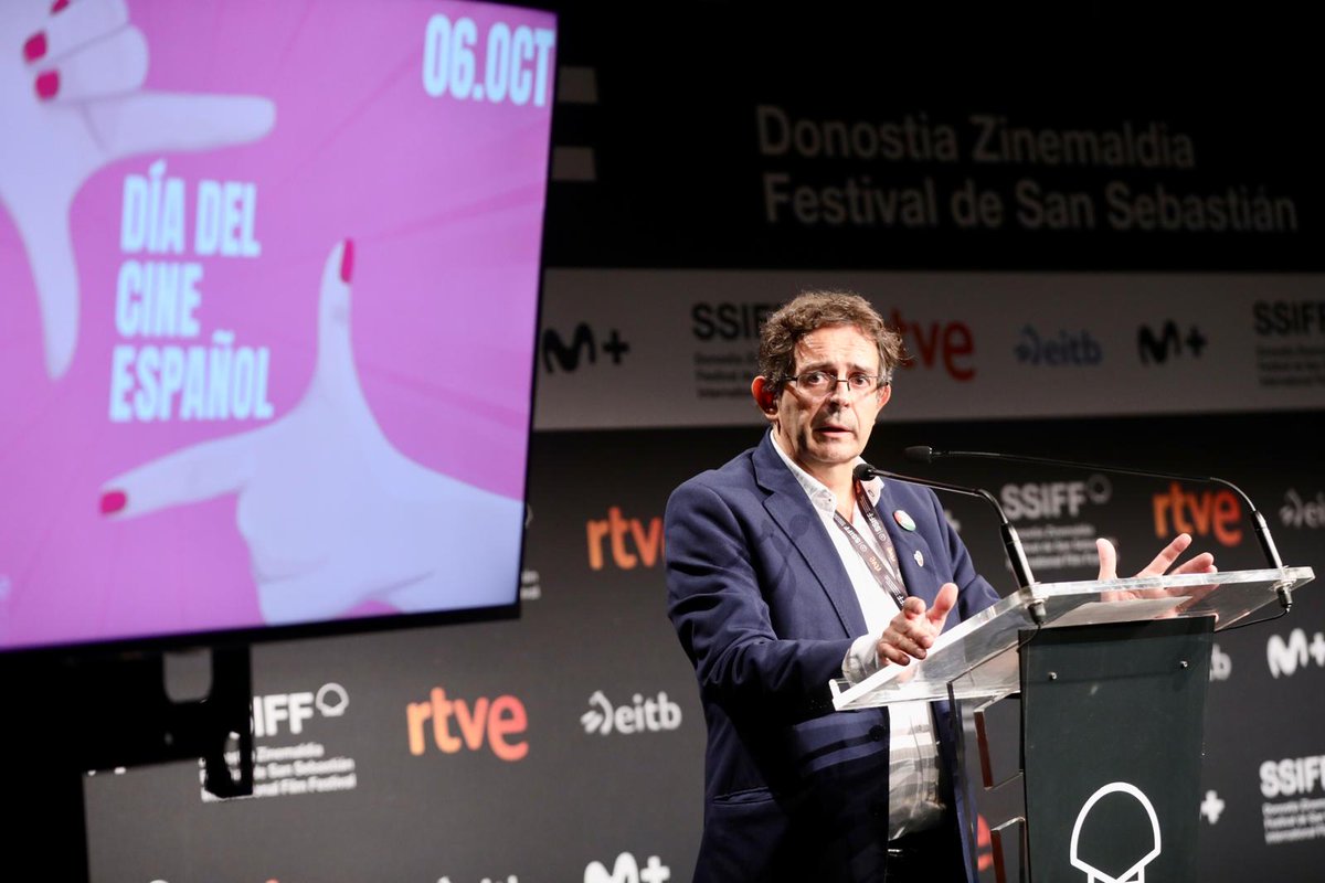 🎬 ¡La industria tiene una cita el 6 de octubre!
Ayer, en el marco del <a href="/sansebastianfes/">Donostia Zinemaldia - Festival de San Sebastián</a>, <a href="/IgnasiCamos/">Ignasi Camós 🎬🎥🇪🇸</a>, director general del ICAA, presentó la 5ª edición del Día del Cine Español en el Club de Prensa.