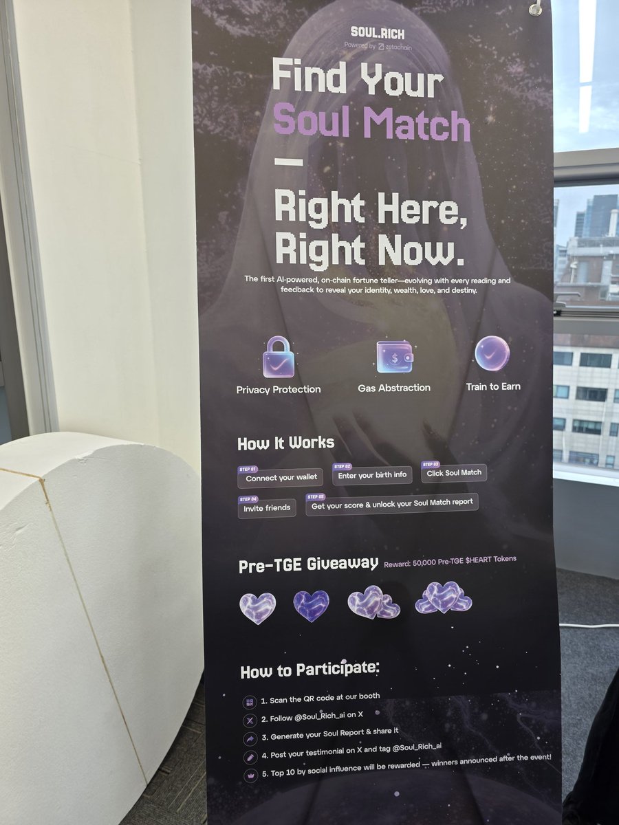 CrptoLightSalt's tweet image. Zeta chain&apos;s the first AI-powered, on-chain fortune teller- evolving with every reading and feedback to reveal your identity, wealth, love and destiny
#SoulDrop