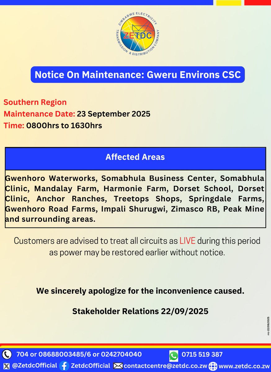 AsterXe_dex's tweet image. #NoticeOnMaintenance
#SouthernRegion
#GweruEnvironsCSC