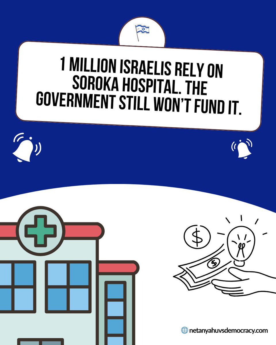 RobbieMich70473's tweet photo. Hospitals are bleeding. Citizens are paying the price.
The question is: Who is Netanyahu really protecting?
#SorokaHospital #IsraeliPolitics #BrokenCovenantBook #Netanyahu #IsraeliDemocracy #IsraelPolitics #SaveIsraeliDemocracy #JudicialOverhaul #October7 #TruthDispatch #JewishVoices