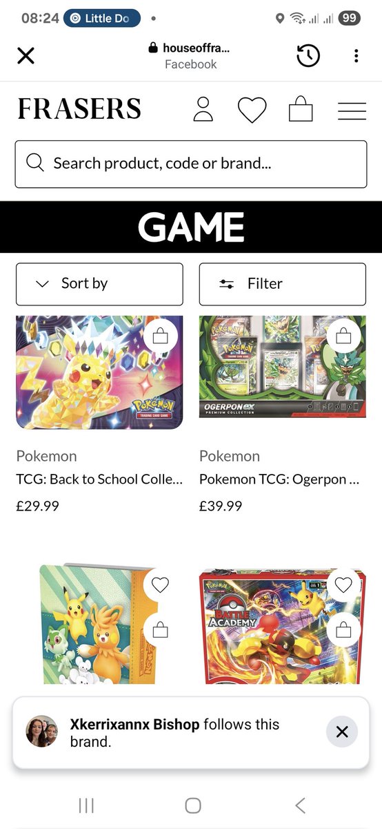 MrsTank_GGUK's tweet photo. @pokemondealsuk in stock at Frasers https://t.co/q78629d6tA
