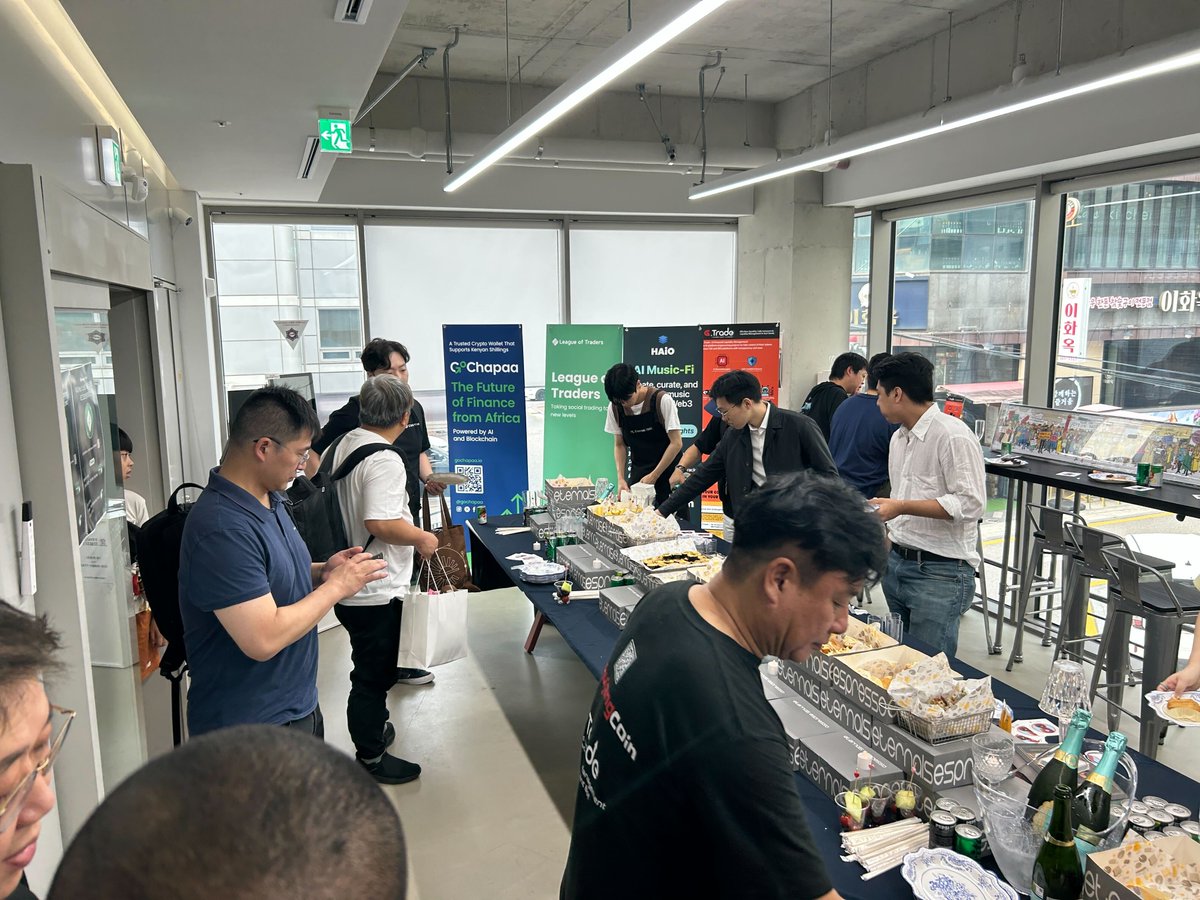 GoChapaa Official (@gochapaa) on Twitter photo It’s LIVE! ASCEND Seoul by GoChapaa x Partners is happening right now at #KBW2025.
Sharp demos ⚡ | Curated networking 🤝 | Gourmet bites 🍷 | Hardware wallet giveaways 🎁
<a href="/SamKimGoChapaa/">Sam "Sahmrip" Kim</a> #GoChapaa #ASCENDSeoul #KBW2025 #Web3 #CryptoAdoption It’s LIVE! ASCEND Seoul by GoChapaa x Partners is happening right now at #KBW2025.
Sharp demos ⚡ | Curated networking 🤝 | Gourmet bites 🍷 | Hardware wallet giveaways 🎁
<a href="/SamKimGoChapaa/">Sam "Sahmrip" Kim</a> #GoChapaa #ASCENDSeoul #KBW2025 #Web3 #CryptoAdoption