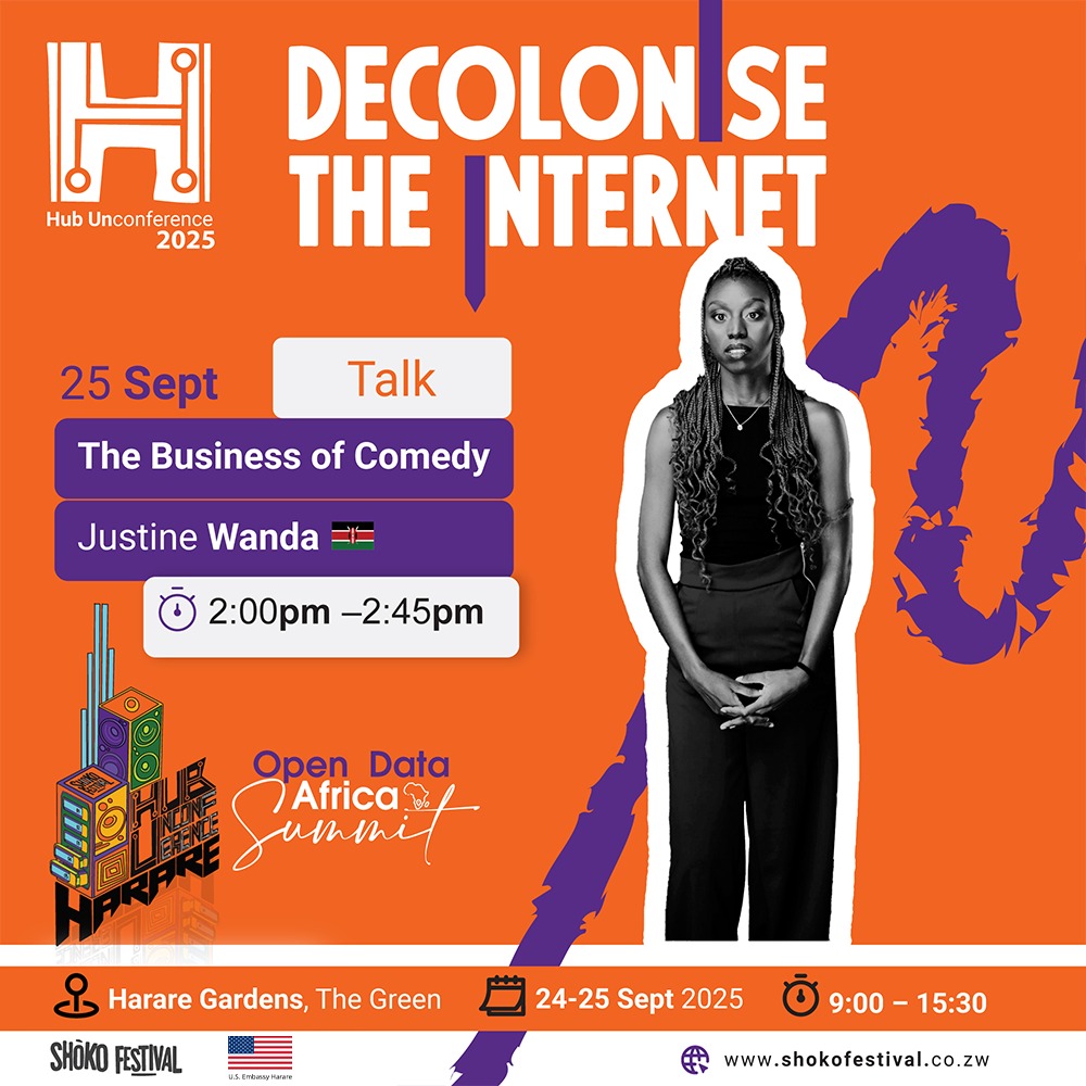 MagambaNetwork's tweet image. Innovation// Laughter// Bold ideas.

The #HubUnconference is back!
📅 24–25 Sept | 📍 Harare Gardens

Don’t miss the Business of Comedy session featuring comedy greats King Kandoro, Justine Wanda &amp;amp; Ngonidzashe Munetsiwa.

Register to attend: docs.google.com/forms/d/e/1FAI…

#TheHubZW