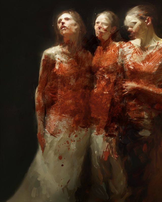 The Three Who Were Ordered to Save the World - from my art book of stories. storytelling.