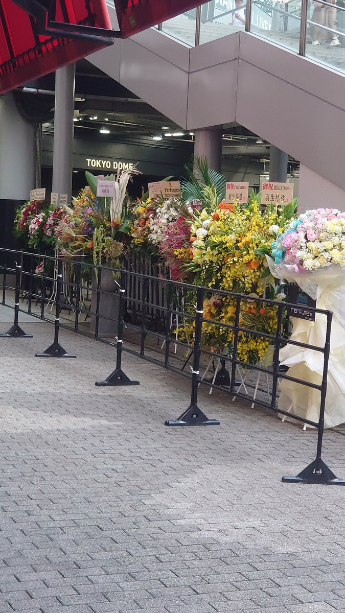 羽生結弦とかきゃりーとかback numberとか祝花たくさん(この先立入禁止のためここからしか撮れず)
#ネビュラロマンス後篇
#prfm