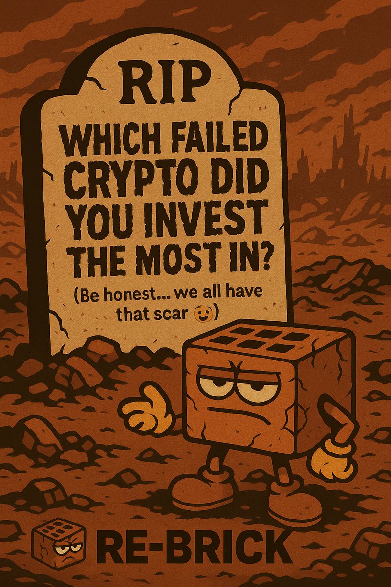 rebricktoken's tweet photo. Which failed crypto did you invest the most in? 👀
(Be honest… we all have that scar 😅)
#ReBrick #Solana https://t.co/gs6RsePcq5