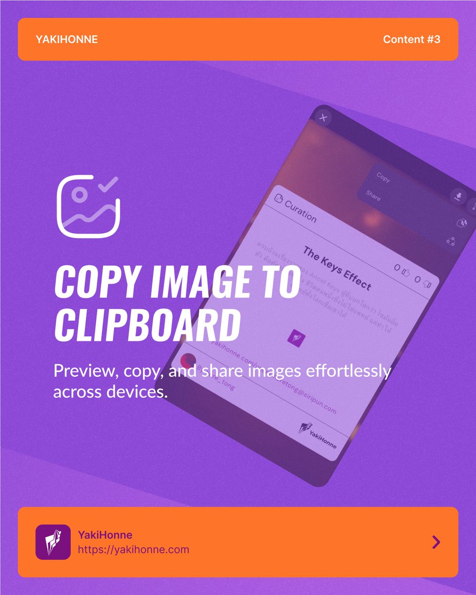 YakiHonne's tweet image. Preview, copy, and share images seamlessly across devices—effortless visuals at your fingertips.
#YakiHonne #ImagePreview #Clipboard