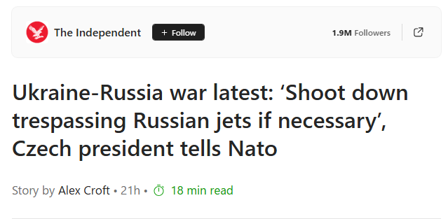 The war enthusiasm of European leaders continues to grow