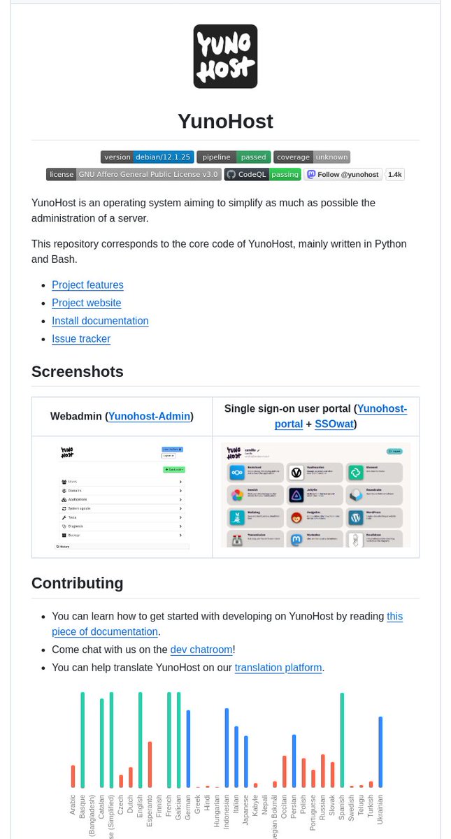 tom_doerr's tweet image. makes running your own server and apps simple