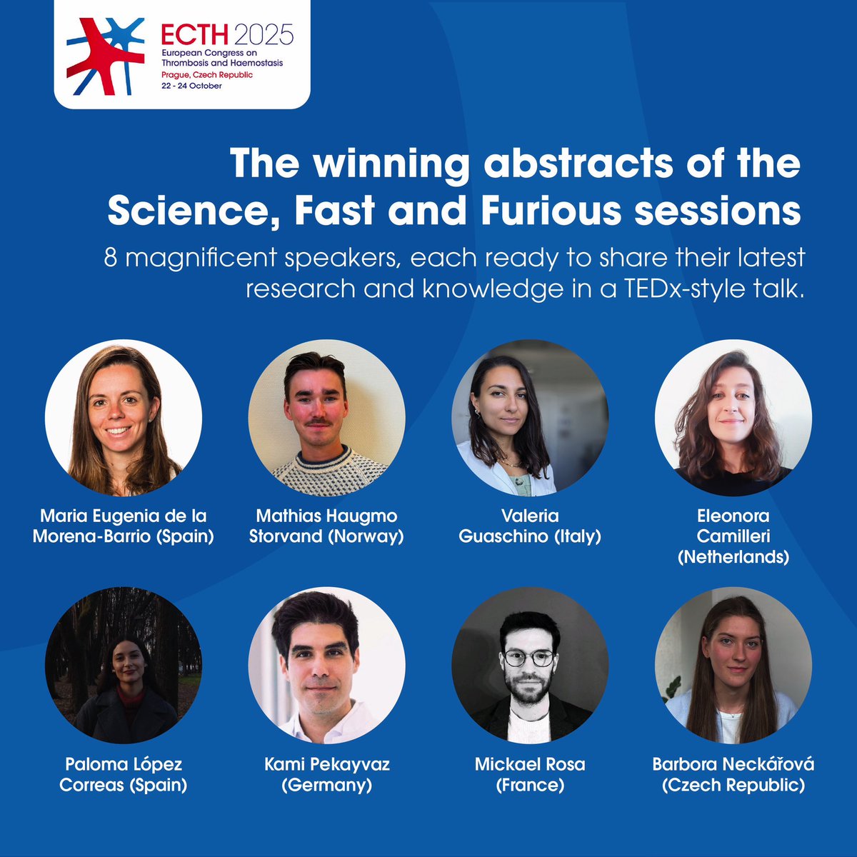 Magnifica noticia recibida del Comité Científico del Congreso Europeo de Trombosis y Hemostasia #ECTH2025 Los trabajos de dos investigadoras de nuestro grupo: <a href="/ugedelamorbar/">Eugenia de la Morena</a> y Paloma Lopez seleccionados en las “Science, Fast and Furious sessions” ¡ Enhorabuena !🎉🎈🎊