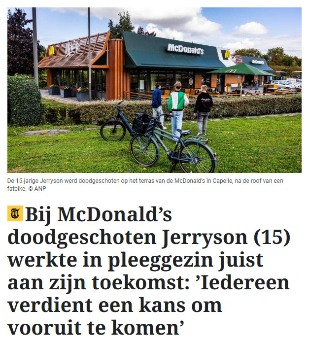 Aan je toekomst 'werken' is volgens Nederlandse begrippen niet gewapende overvallen plegen toch? Of zijn we inmiddels al zo ver afgegleden? Dit soort gespuis wordt steeds maar de hand boven het hoofd gehouden, maar het werkt duidelijk niet?

Bron: archive.is/Fg8lt