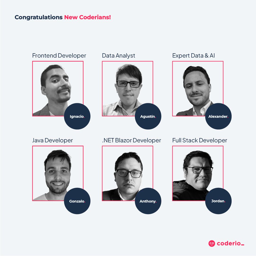 coderio_'s tweet image. Our global team keeps growing, and we’re thrilled to welcome incredible talent from around the world 🌏 each new Coderian brings unique expertise that makes our team stronger and more diverse 🪄#Welcome to the team! #Coderio #technology #softwaredevelopment #WeLoveRemote #talent