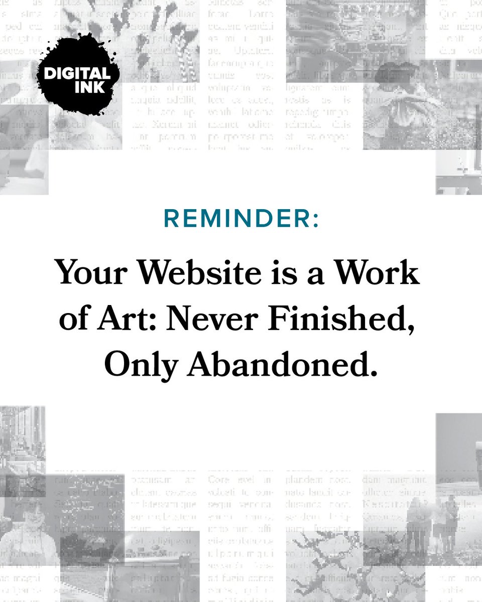 A website isn’t a masterpiece—it’s a living work-in-progress. Launching is just the beginning. 

When’s the last time you gave yours some love? 🤔