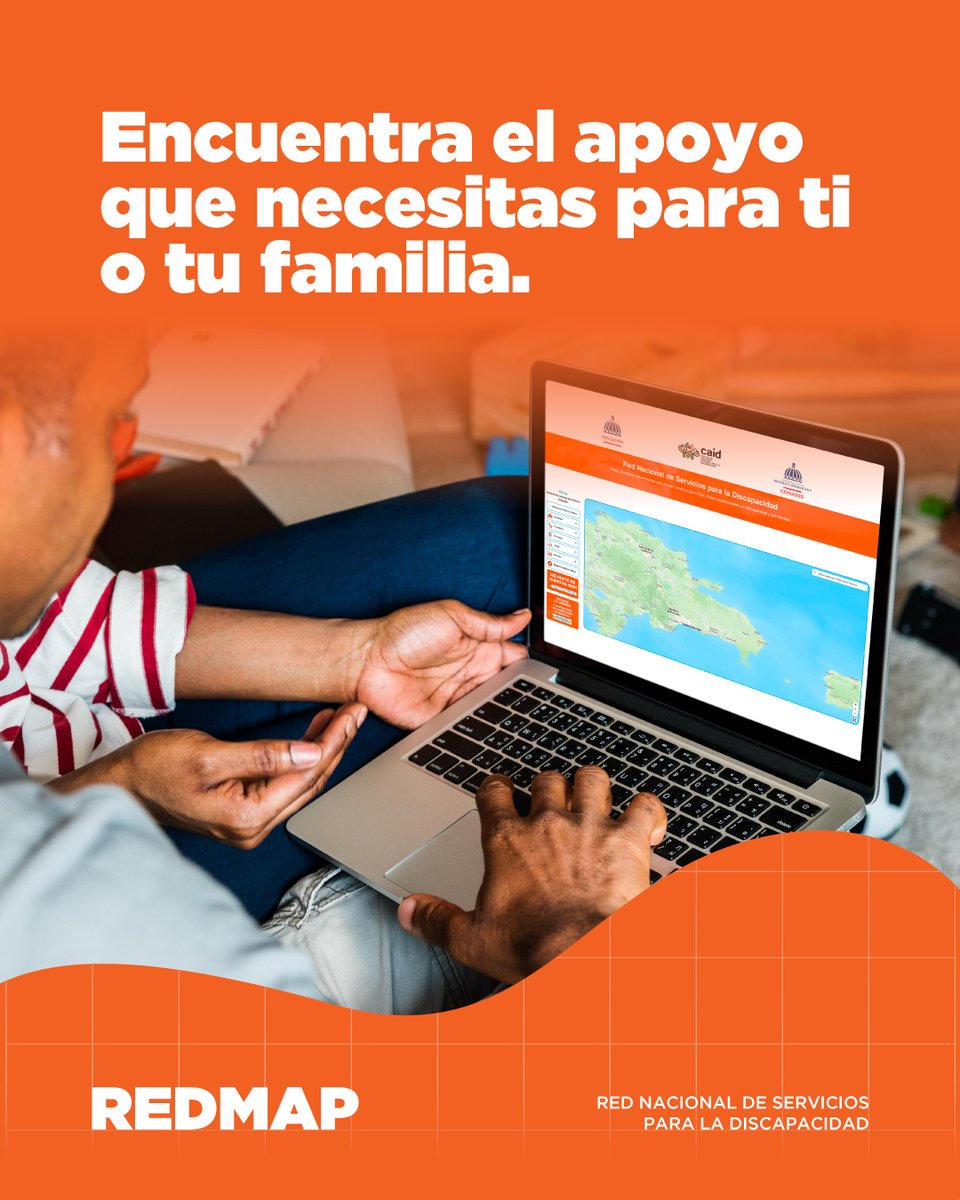 CAIDRDO's tweet image. ¿Buscas apoyo para ti o para un ser querido con discapacidad?

👉 Ingresa a redmap.gob.do, explora y conecta con la ayuda que necesitas para tu familia.

#REDMAP #CAID