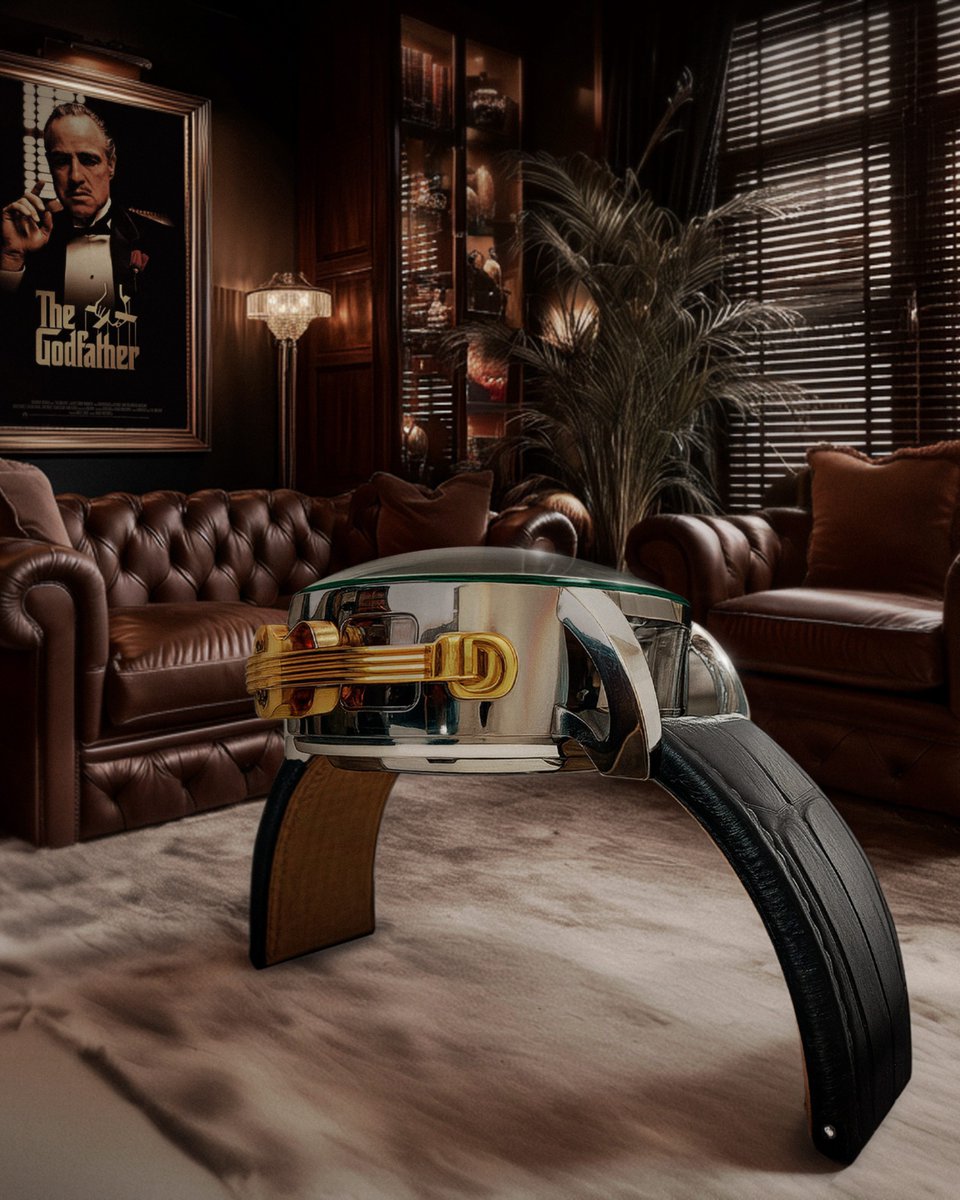 _Jacobandco's tweet image. Jacob & Co. x Costa Design @costadesignco present The Godfather Sculpture Table.
Inspired by the Jacob & Co. Opera Godfather timepiece and brought to life by Pedro Costa — the visionary director of Costa Design Studio — this monumental creation transforms a watch into an…