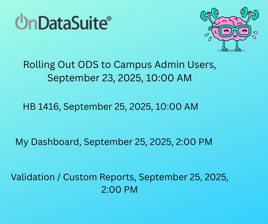 🚀✨ Zoom, zoom! Your data ride is ready!
OnDataSuite trainings are blasting off this week—straight from your screen. 🖥️💡
Hop into your training tab, buckle up, and join us for a fast track to data power.
🗓️ Don’t miss it—your data won’t analyze itself!