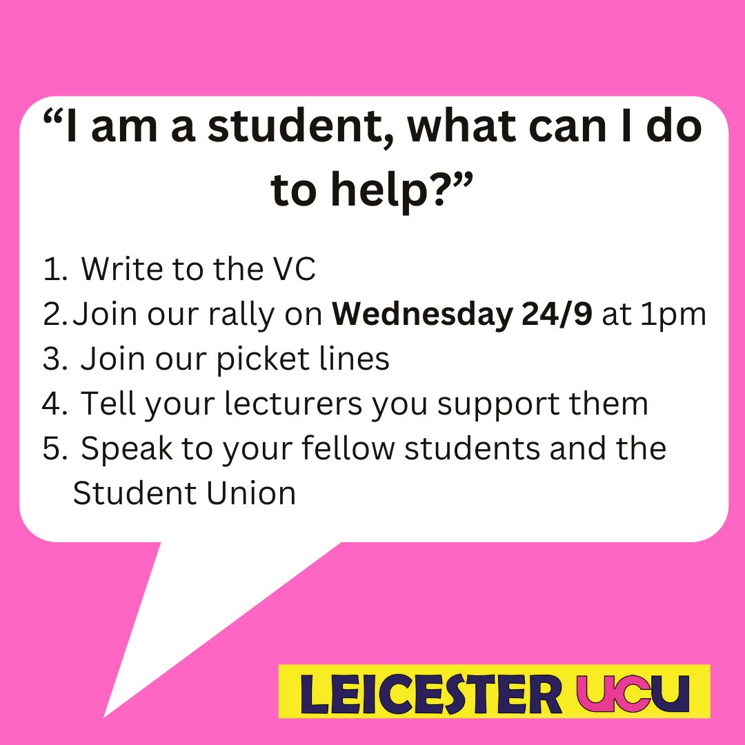 Leicester UCU tweet media