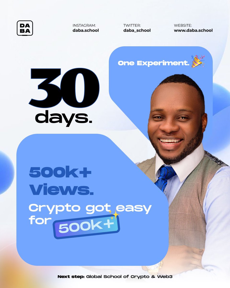 500,000+ views proved me right about crypto education—and I'm finally doing something about it.

I knew crypto education was broken. Too complex. Too intimidating. Too elitist.

So I ran an experiment.

30 days. 30 lessons. Zero jargon and big (confusing) words.

I explained