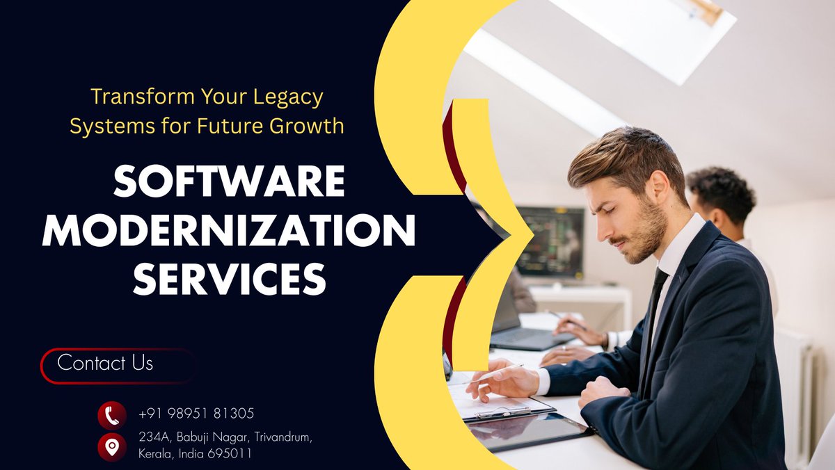 Codigence's tweet image. 📷 Future-Proof Your Business with Software Modernization! 
📷 Ready to upgrade your business technology? Let’s talk today! codigence.in
+91 98951 81305
#SoftwareModernization #DigitalTransformation #BusinessGrowth #TechUpgrade