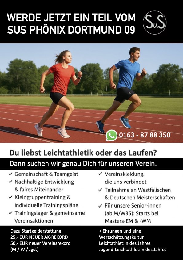 Jetzt Mitglied werden. Wir schaffen Teamerlebnisse. 

sus-phoenix.de/mitgliedschaft…