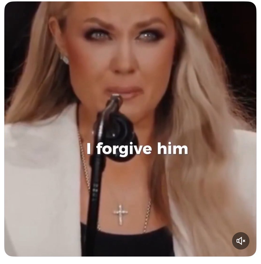 This was the most profound moment I took from yesterday. 

Witnessing a woman standing in unimaginable pain trying with everything she had to be an example. Her voice steady, but her eyes reflecting a storm of righteous anger and grief within…until she surrendered it all to His
