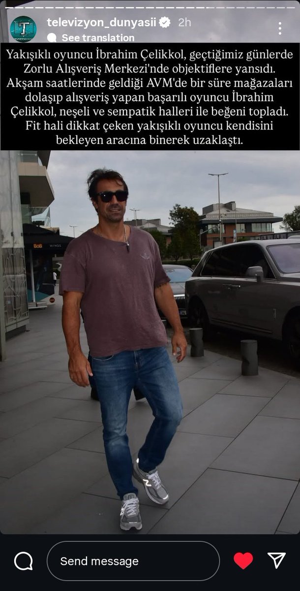 🆕 IG Story | <a href="/TvDunyasii/">Televizyon Dünyası</a>

Handsome actor İbrahim Çelikkol was recently spotted at Zorlu Shopping Mall.

He arrived at the mall in the evening and spent some time browsing the stores, earning praise for his cheerful and engaging demeanor.

#İbrahimÇelikkol | <a href="/ibrahimcelikkol/">İbrahim Çelikkol</a>