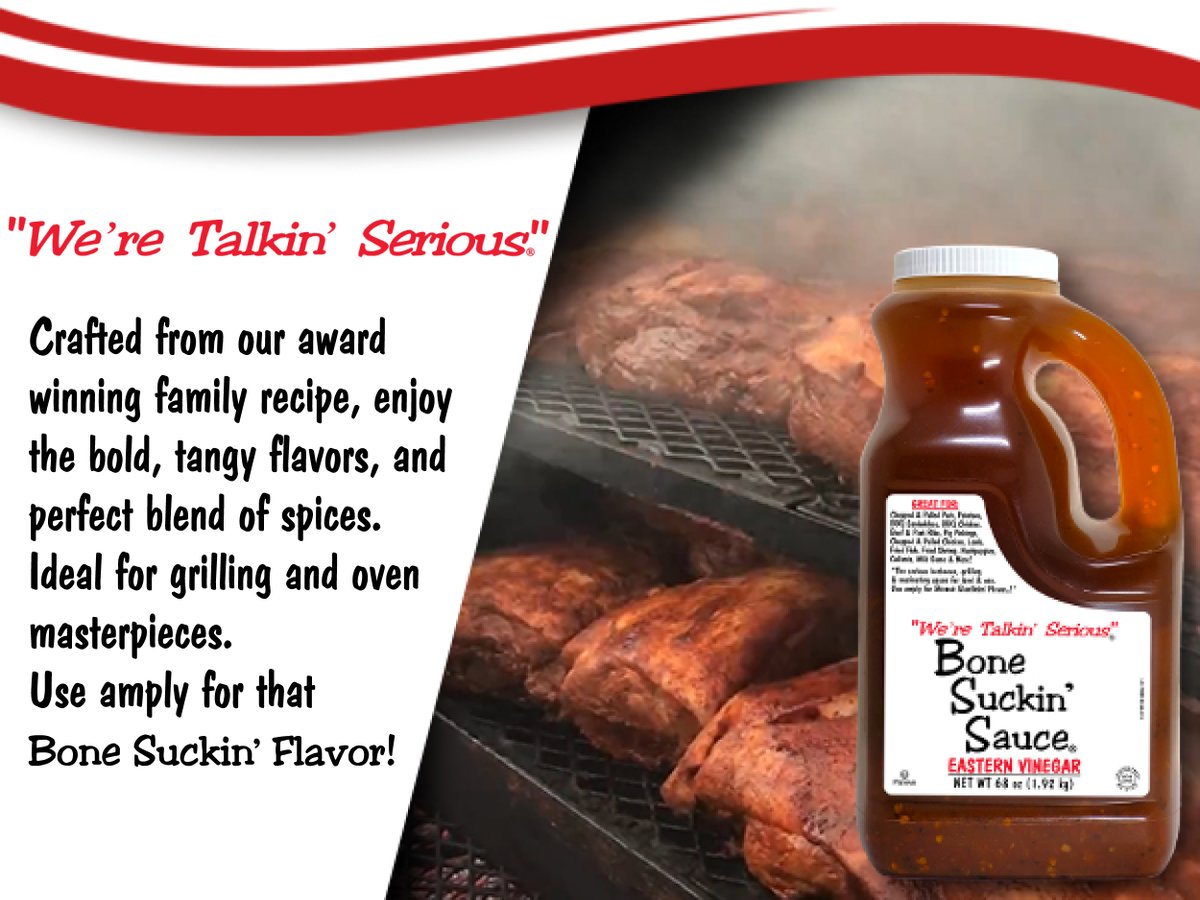 Score big this tailgating season with Bone Suckin' Sauce® Eastern Vinegar! 🏈💯

Now available in a half-gallon (68 oz.) size, it's the perfect way to get your grill on and feed the whole crew. Whether you're in the backyard grilling, or cooking in the kitchen, this size ensures