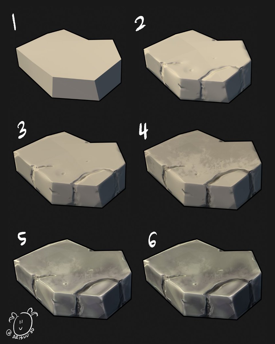 How I made my anime rocks with Ucupaint. I tried a few different workflows for these rocks but I like this one the most.