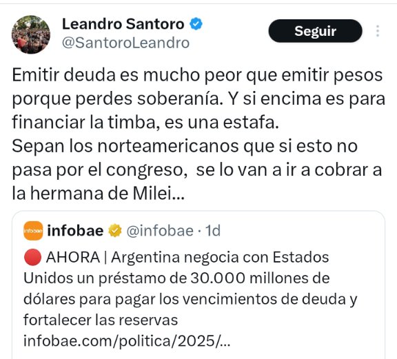 Así tumbó el peronismo el Plan Austral de Alfonsín
Este para sostener el plan necesitaba un crédito stand by de U$S1.300 millones, (lejos de los 50.000 q lleva pedidos Milei)
Cavallo fue a EEUU y les dijo q si ganaban ellos no iban a reconocer la deuda. No lo dieron y nos jodimos